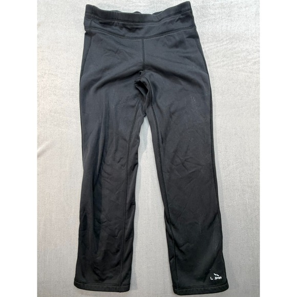 L.L. Bean Pants - Vintage‎ L.L. Bean Women Sweatpants Black Size Small Waist Zip Pocket